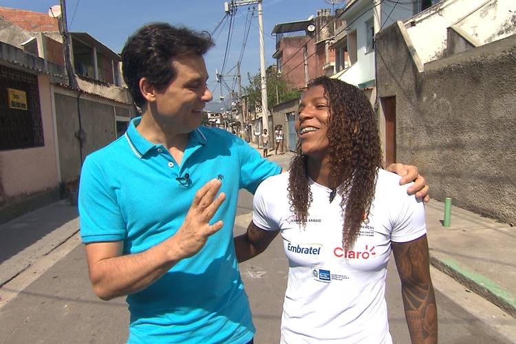 Celso Portiolli mostra a história de vida da judoca Rafaela Silva