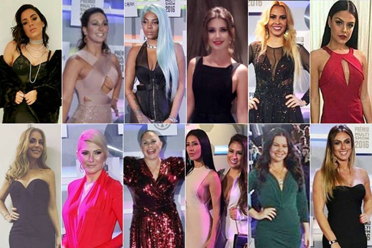 Famosas no Premio Multishow Reprodução/Instagram