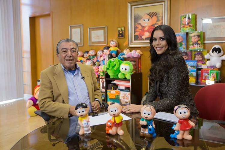 Mauricio de Sousa se emociona durante bate-papo com Daniela Albuquerque