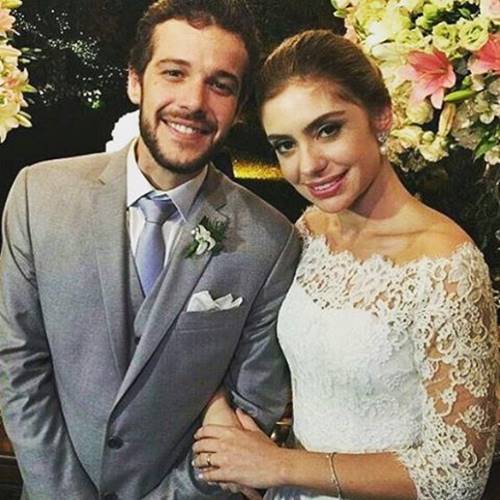 Jayme Matarazzo e a mulher Reprodução/Instagram