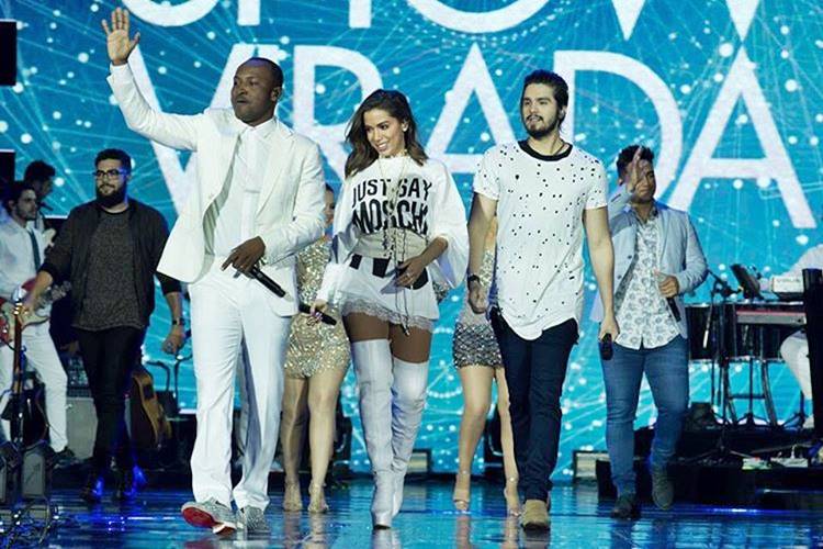 Ivete, Anitta, Thiaguinho e Luan Santana comandam gravação do “Show da Virada”