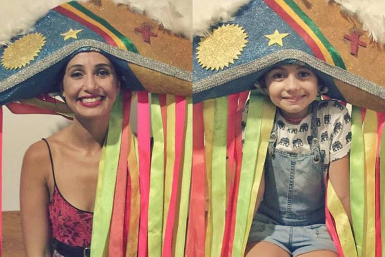 Camila Pitanga compartilha click raro com a filha no Nordeste