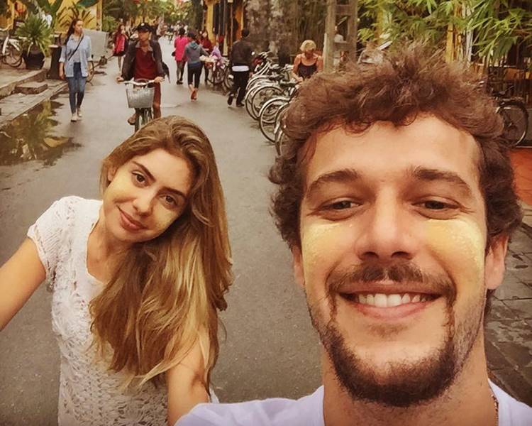 Jayme Matarazzo e a mulher Reprodução/Instagram