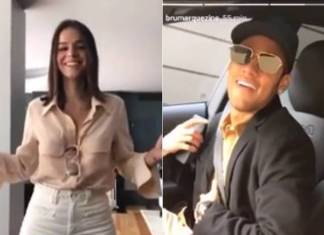 Neymar filma bruna Marquezine dançando (Instagram)