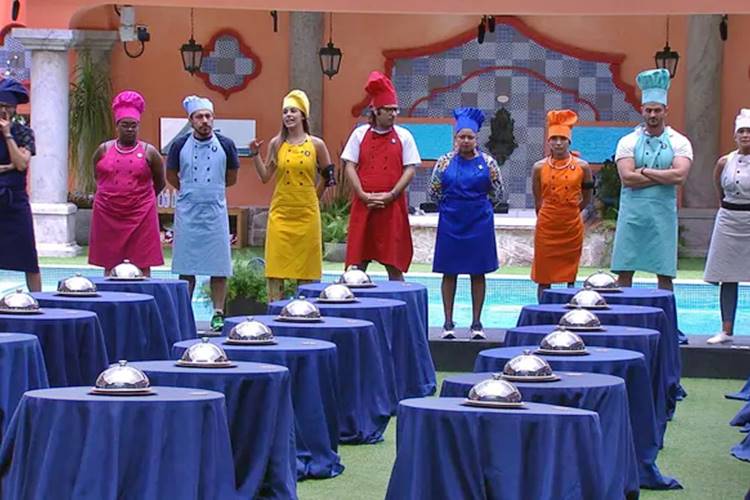 BBB17 - Prova do Anjo - Banquete BBB17 - Prova do Anjo - Banquete (Reprodução/TV Globo)