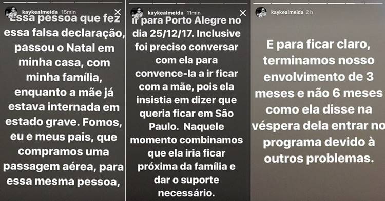 Desabafo - Ex de Emilly/Instagram