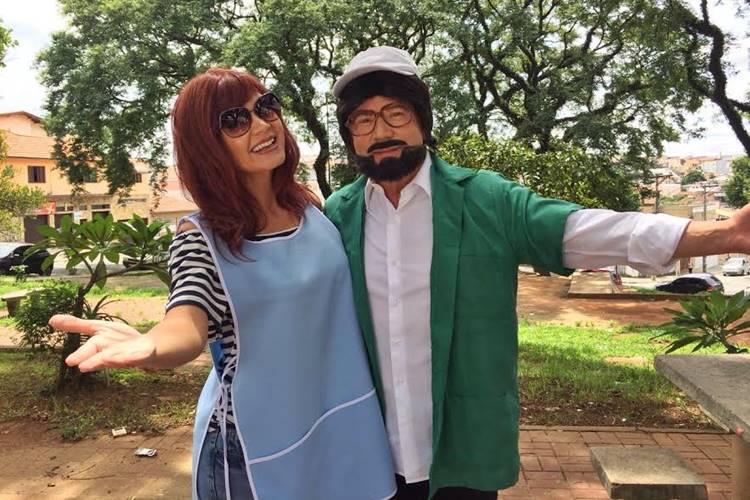 Eliana e Roberto Leal viram feirantes