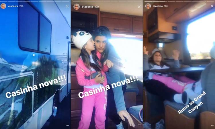 Giulia Costa com a irmã