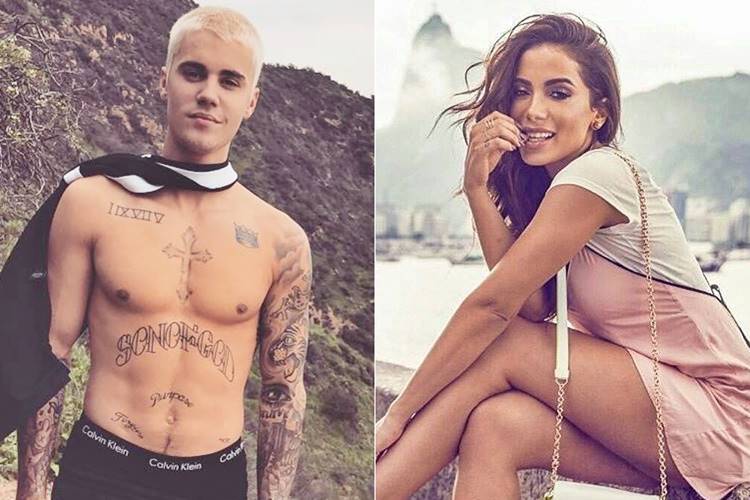 Justin Bieber e Anitta/Instagram
