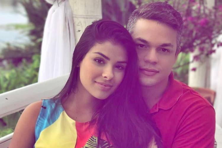 Munik Nunes posa abraçada com o noivo e se diz ansiosa com o casamento