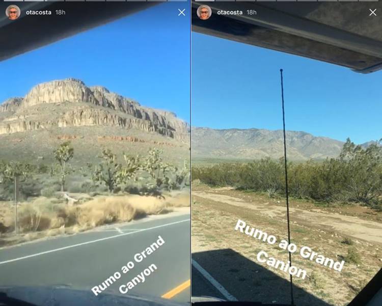 Oaviano Costa posta foto da viagem Oaviano Costa posta foto da viagem/Instagram