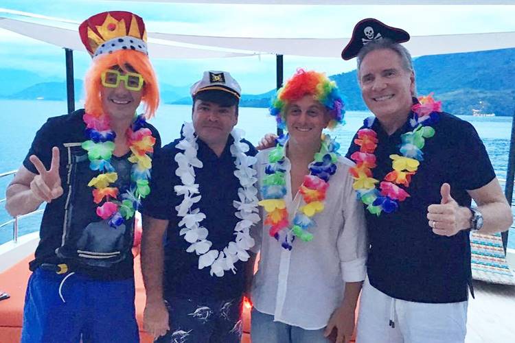 Rodrigo Faro - Marcos Quintela - Luciano Huck - Roberto Justus Rodrigo Faro - Marcos Quintela - Luciano Huck - Roberto Justus/Instagram