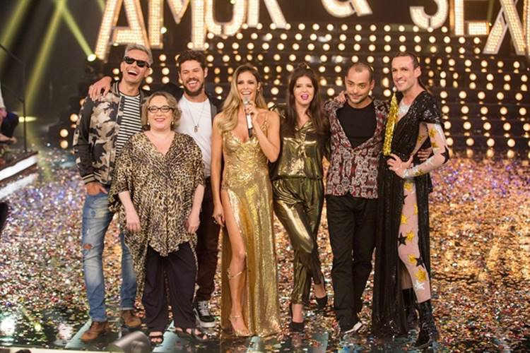 Amor e Sexo - Fernanda Lima com elenco (Globo/Ney Coelho)