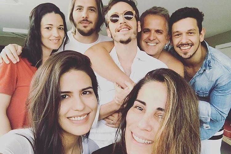 João Vicente com a familia de Gloria Pires/Instagram