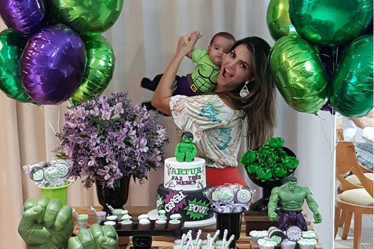 Kelly Key faz festa em comemoração aos três meses de Artur – Veja as fotos!