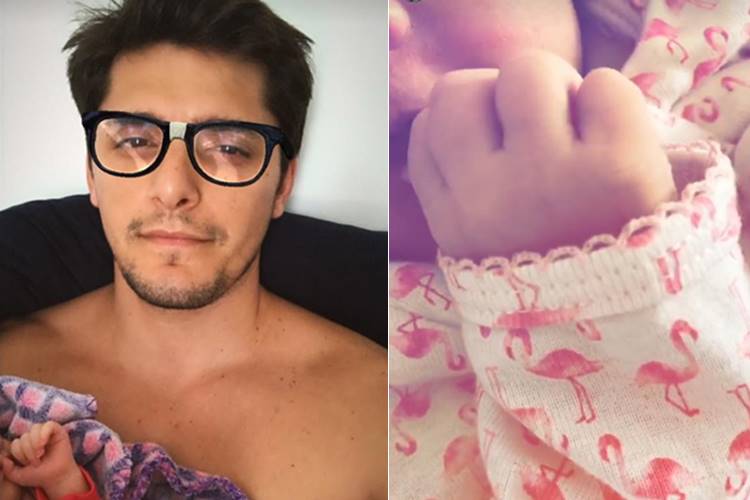 Bruno Gissoni ‘mima’ a filha recém-nascida, Madalena – Confira as fotos!