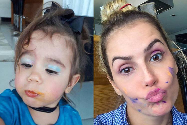 Deborah Secco reflete ao mostrar momento de diversão com Maria Flor