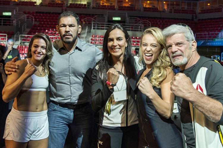 Paolla Oliveira no UFC (Globo/Estevam Avellar)
