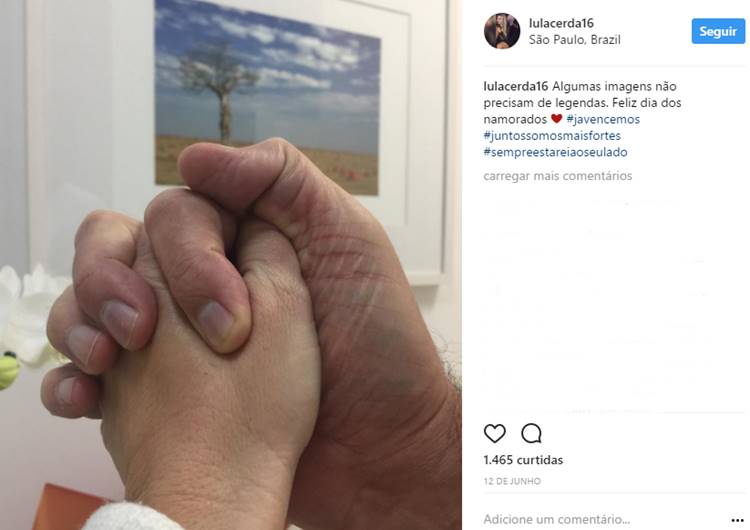 Post da Namorada de Marcelo Rezende/Instagram