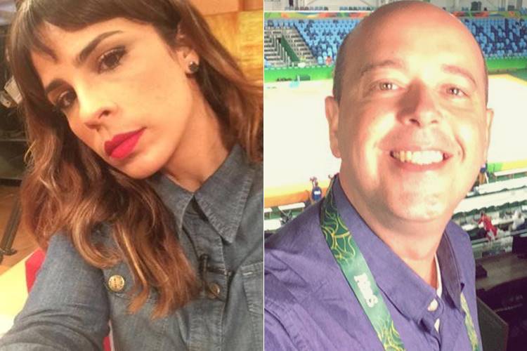 Maria Ribeiro e Alex Escobar (Reprodução/Twitter)