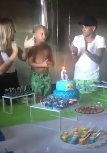 Carol Dantas, Davi Lucca e Neymar (Reprodução/LeoDias)