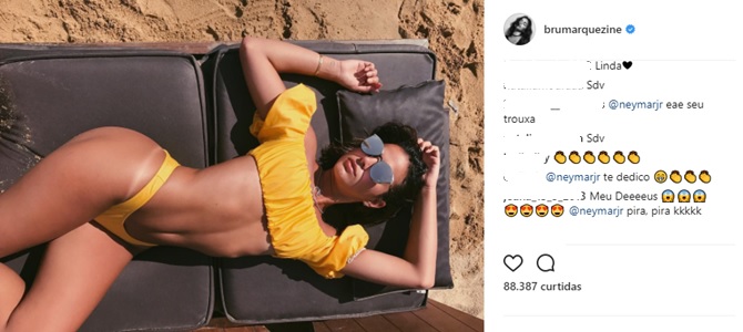 Comentário dos seguidores do Bruna Marquezine (Reprodução/Instagram)