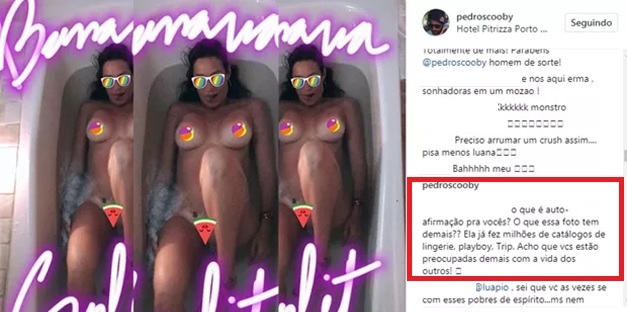 Comentário Pedro Scooby (Reprodução/Instagram)