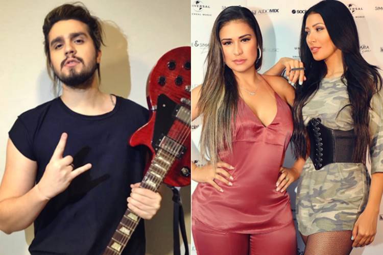 Luan Santana, Simone e Simaria (Reprodução/Instagram)
