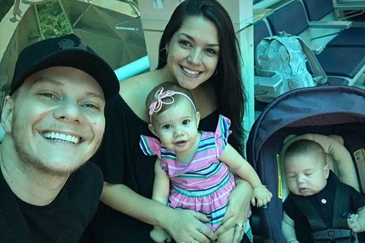 Michel Teló, Thais Fersoza, Melinda e Teodoro (Reprodução/Instagram)
