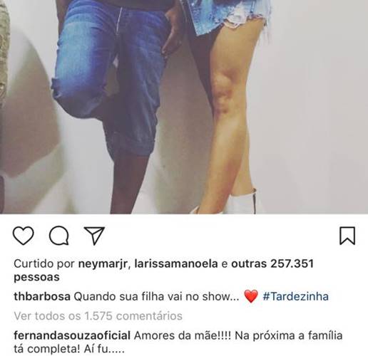 Curtida de Neymar (Reprodução/Instagram)