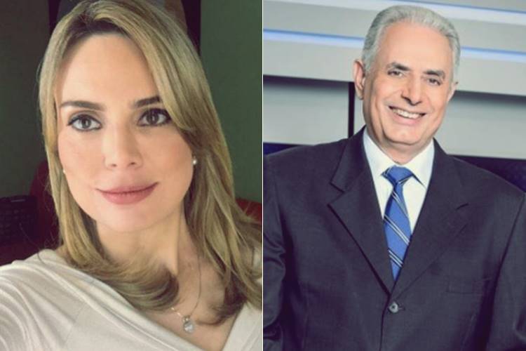 Rachel Sheherazade e William Waack (Reprodução/Facebook e TV Globo)