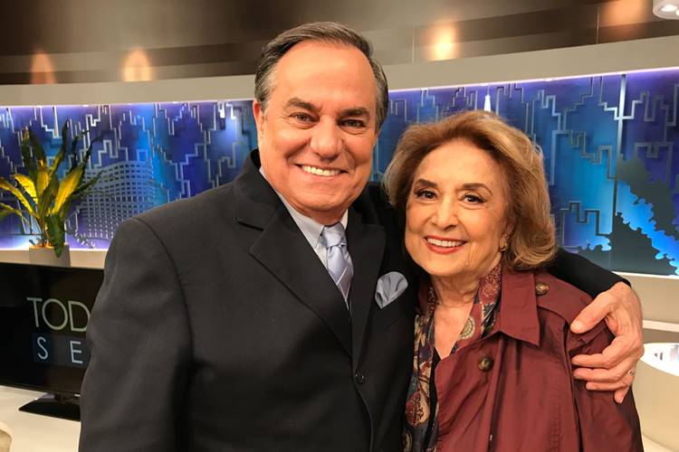 Ronnie Von recebe Eva Wilma no ‘Todo Seu’