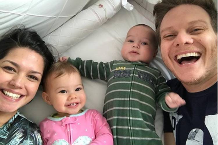Thais Fersoza, Melinda, Teodoro e Michel Teló (Reprodução/Instagram)