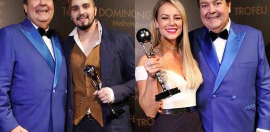Faustão - Paolla Oliveira - Luan Santana (TV Globo)
