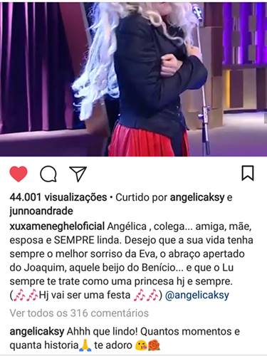 Post - Xuxa Post - Xuxa/Instagram