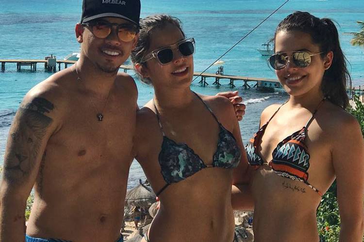 Jota Amâncio com Emilly e Mayla Jota Amâncio com Emilly e Mayla/Instagram