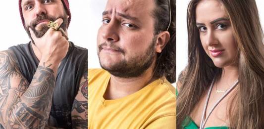 BBB18 - Caruso - Diego - Patrícia (Reprodução/TV Globo)