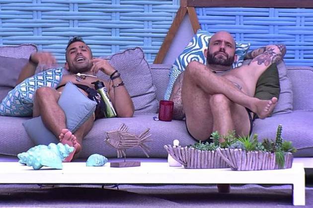 BBB18: Caruso propõe desafio para Kaysar e ele topa (Reprodução/TV Globo)