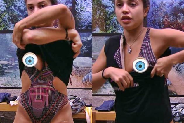 BBB18: Paula coloca maiô e mostra demais (Reprodução/TV Globo)