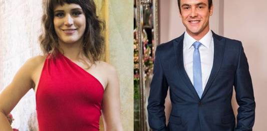 Bianca Bin e Sérgio Guizé vão juntos em batizado de sobrinho do ator (Globo/Raquel Cunha)