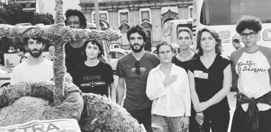 Famosos no protesto da morte da vereadora Marielle (Instagram/CaioBlat)