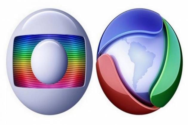 Globo e Record TV - Logo - Divulgação