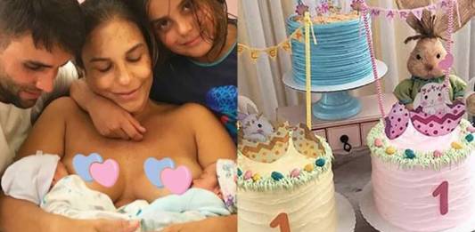 Ivete comemora um mês das filhas/Instagram