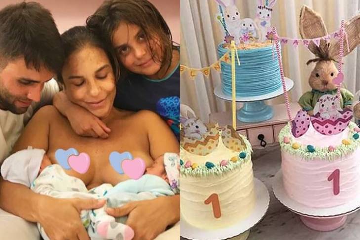 Ivete comemora um mês das filhas/Instagram