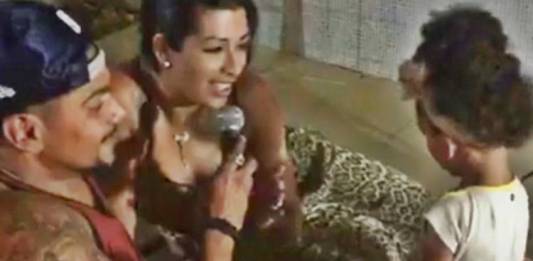 Naldo Benny e Ellen Cardoso com a filha/Instagram