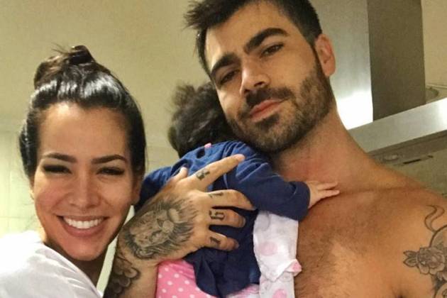 Adriana e Rodrigão com a filha/InstagramAdriana e Rodrigão com a filha/Instagram