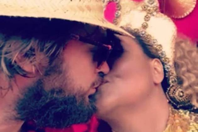 Gaby Amarantos com o marido/Instagram