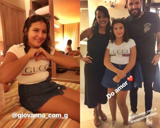 Gleici - Wagner com a filha Giovanna/Instagram
