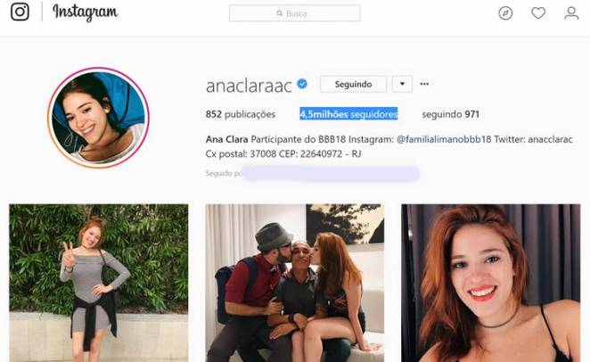 Instagram - Ana Clara/Reprodução