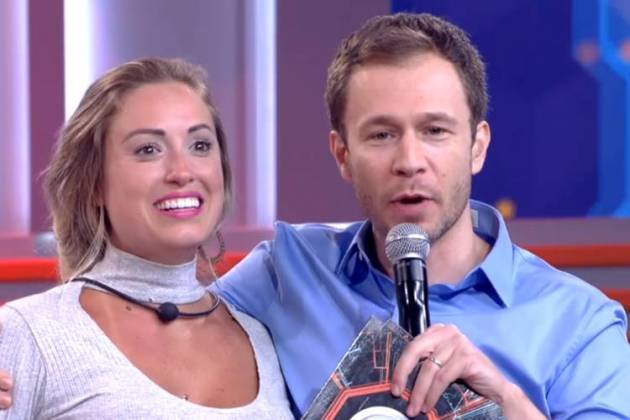 Jéssica e Tiago Leifert (Reprodução/TV Globo)